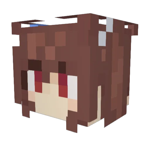 EscapedLunatic Minecraft avatar head, 3D render