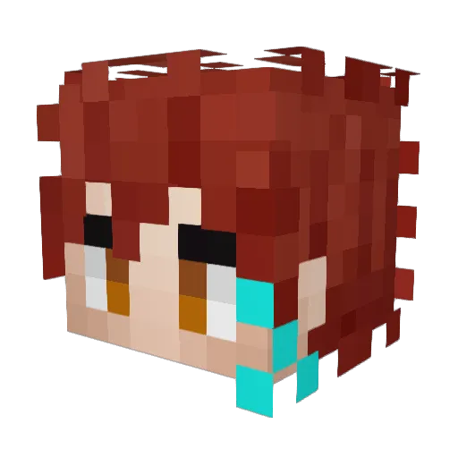 Escarpeler Minecraft avatar head, 3D render