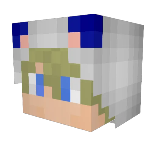 Esccanor Minecraft avatar head, 3D render