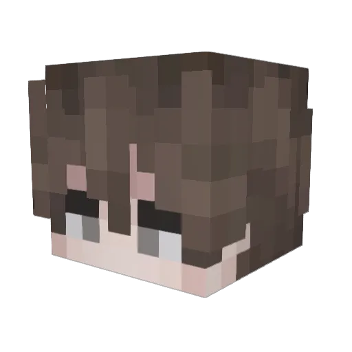 Esccy Minecraft avatar head, 3D render
