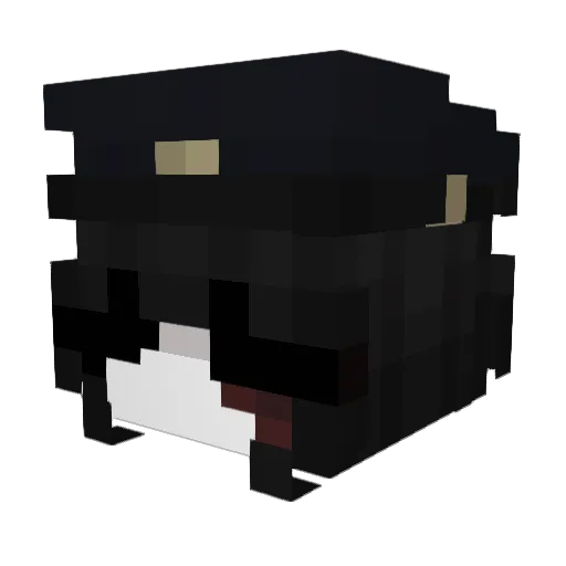 Esccyyy Minecraft avatar head, 3D render