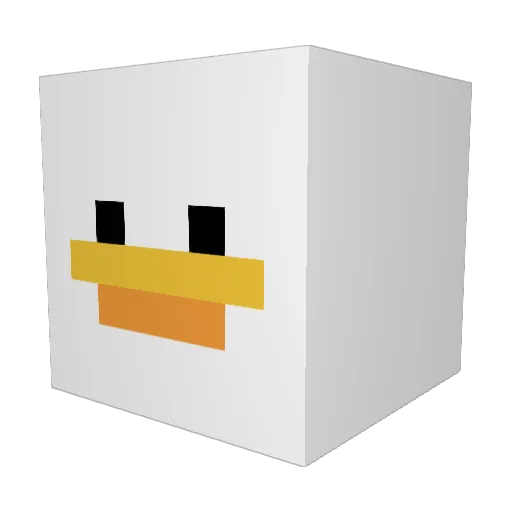 Esceron Minecraft avatar head, 3D render