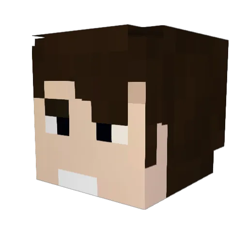 Eschtaaa Minecraft avatar head, 3D render