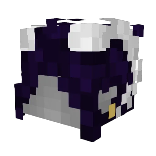 Escobat Minecraft avatar head, 3D render