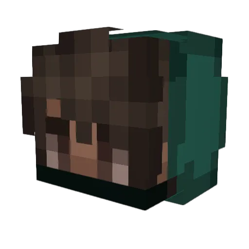 Escorpion2800 Minecraft avatar head, 3D render