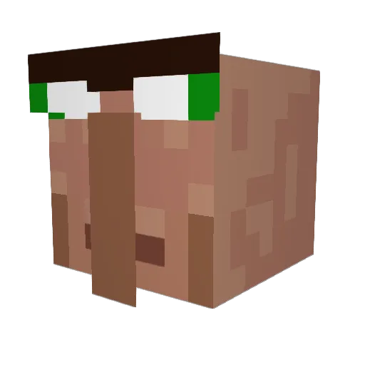 Escularz Minecraft avatar head, 3D render