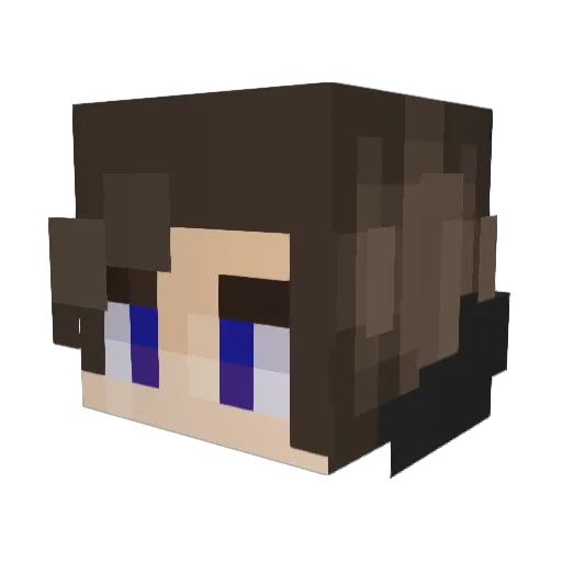 Esdrasil Minecraft avatar head, 3D render