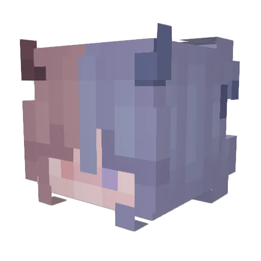 Esekielle Minecraft avatar head, 3D render