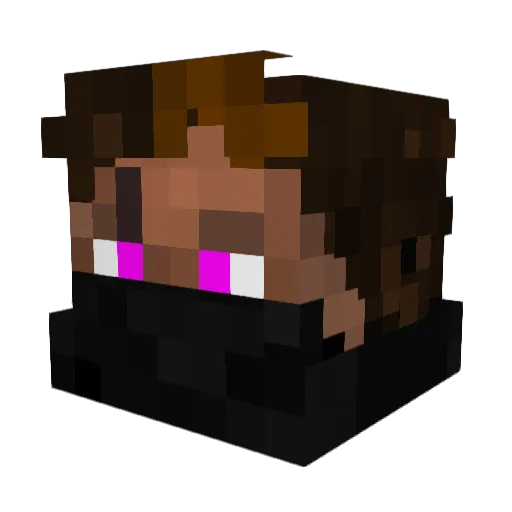 Eseo Minecraft avatar head, 3D render