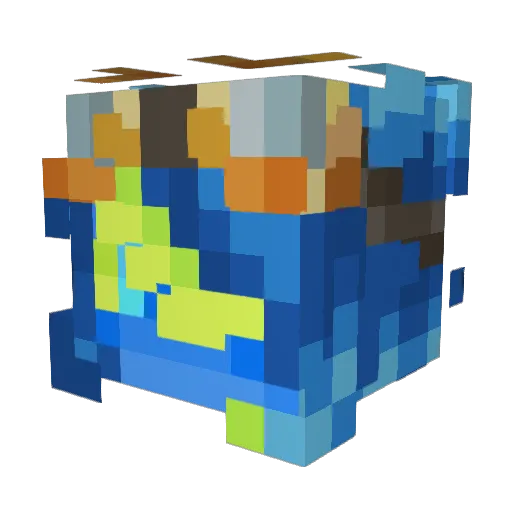Esgua Minecraft avatar head, 3D render