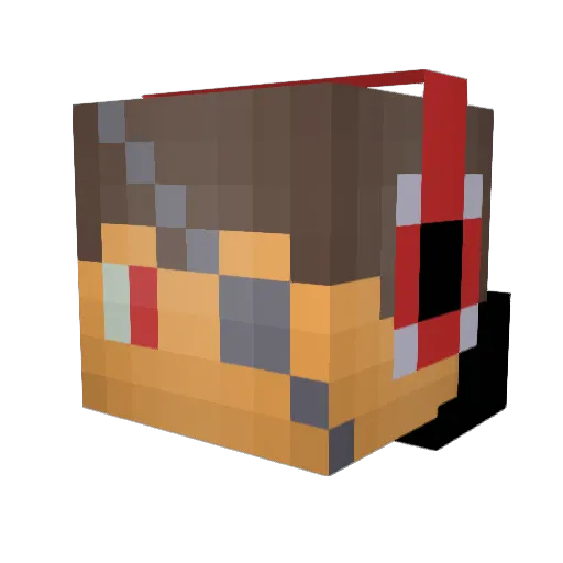 Esguichoicho Minecraft avatar head, 3D render