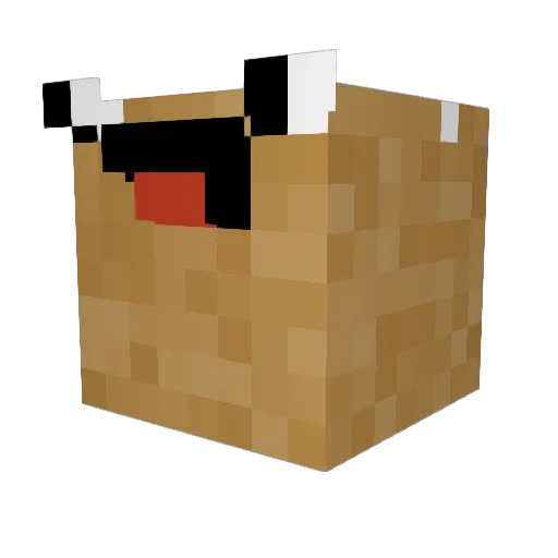 Eshed Minecraft avatar head, 3D render