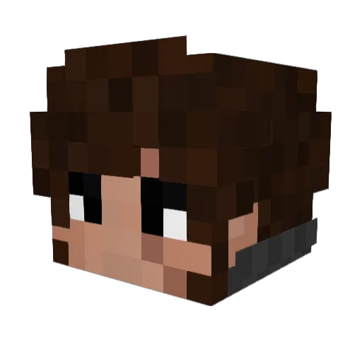 Eshoe11 Minecraft avatar head, 3D render