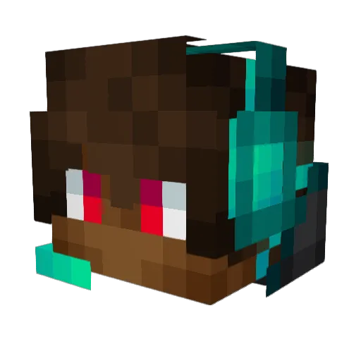 Esigamer Minecraft avatar head, 3D render
