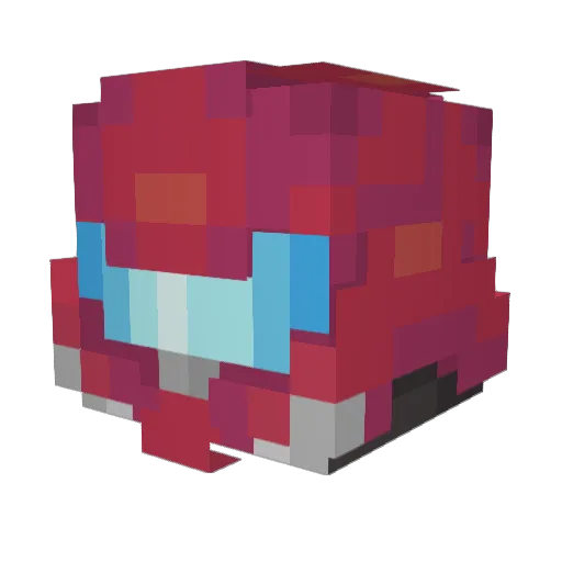 Esioll Minecraft avatar head, 3D render