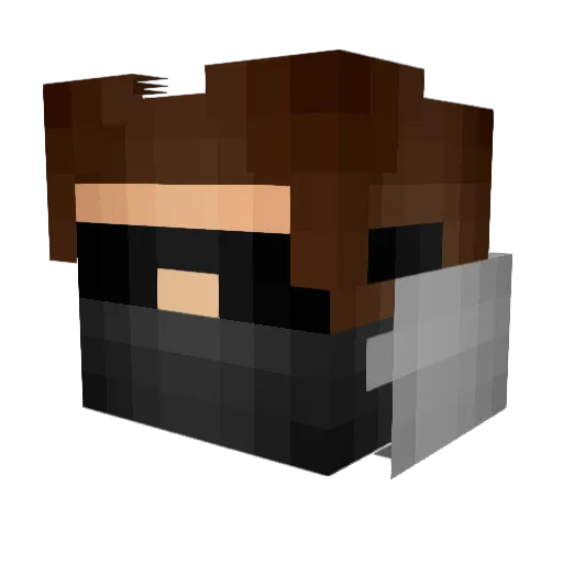Esipa07_ Minecraft avatar head, 3D render
