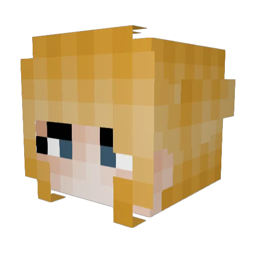 Eskabo Minecraft avatar head, 3D render