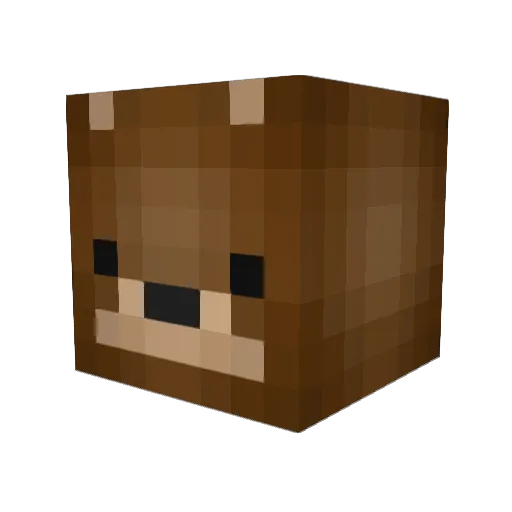 Eskazeck Minecraft avatar head, 3D render