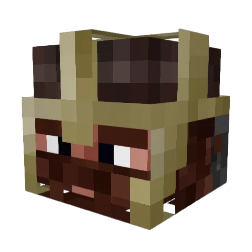 Eske15 Minecraft avatar head, 3D render