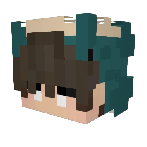 Eskelaria Minecraft avatar head, 3D render