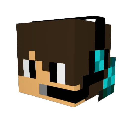 Eskilfb Minecraft avatar head, 3D render