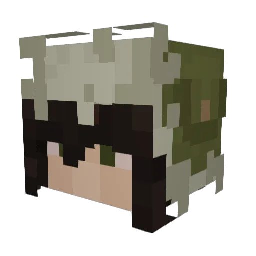 Eskirs Minecraft avatar head, 3D render