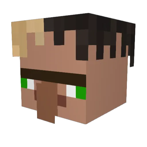 Eskiya3589 Minecraft avatar head, 3D render