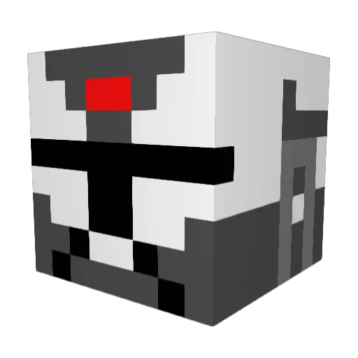 Eskleth Minecraft avatar head, 3D render