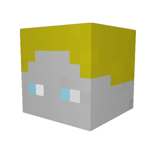 EskloMC Minecraft avatar head, 3D render