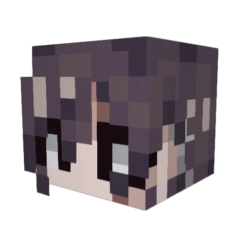 Eslaiah Minecraft avatar head, 3D render