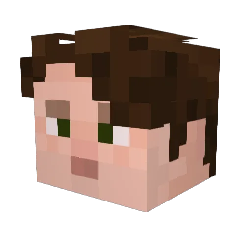 Eslick Minecraft avatar head, 3D render