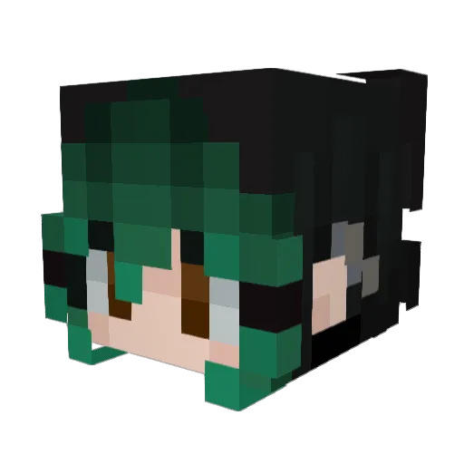 Esm3r4lda Minecraft avatar head, 3D render