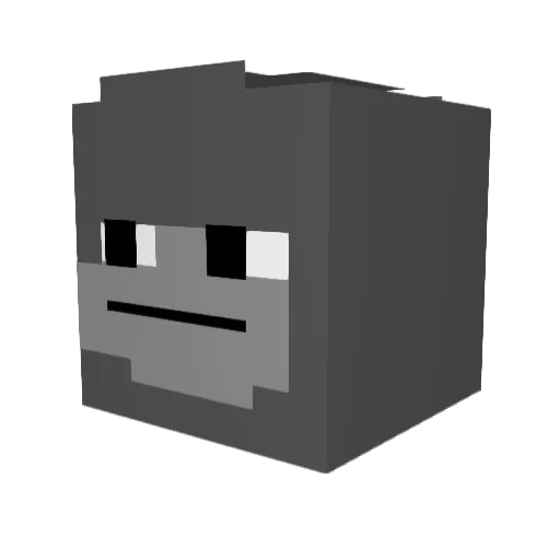 Esme999 Minecraft avatar head, 3D render