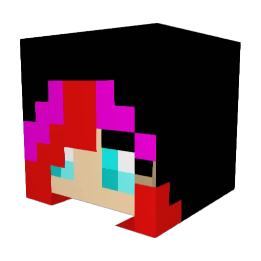 Esmee16 Minecraft avatar head, 3D render