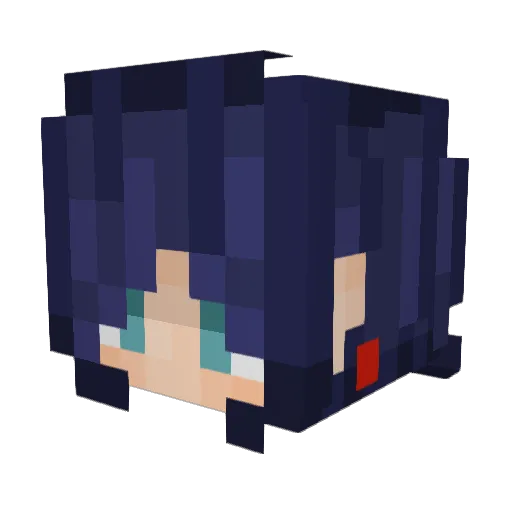 EsmeeGamerGirl Minecraft avatar head, 3D render