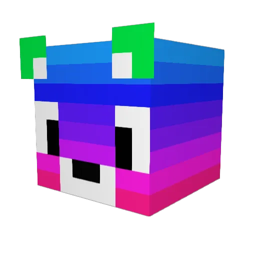 Esmeepower1 Minecraft avatar head, 3D render