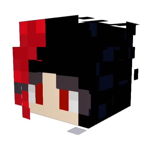 Esmisoi69 Minecraft avatar head, 3D render
