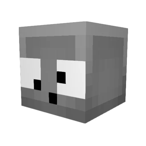 Esmoon01 Minecraft avatar head, 3D render