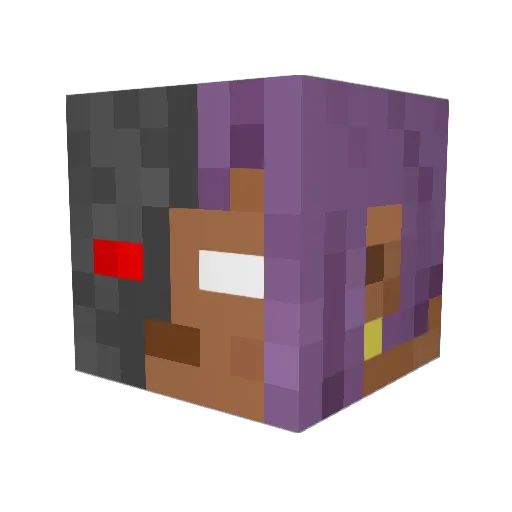 Esmyg Minecraft avatar head, 3D render