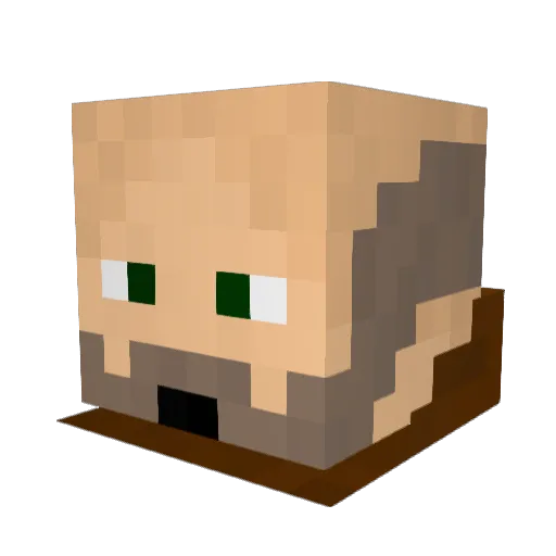 Esn15 Minecraft avatar head, 3D render