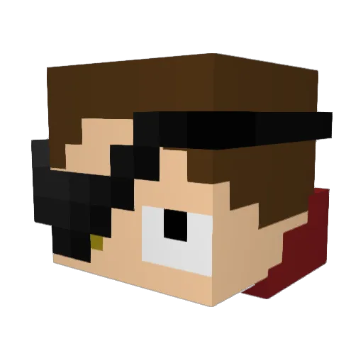 Esnoubol Minecraft avatar head, 3D render