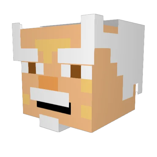 EsonHD Minecraft avatar head, 3D render