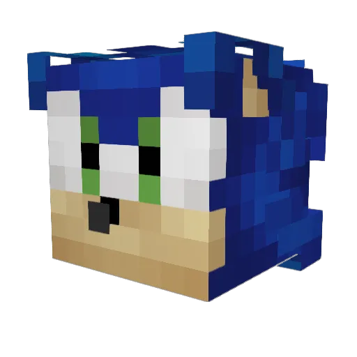 EsotericSaturn Minecraft avatar head, 3D render
