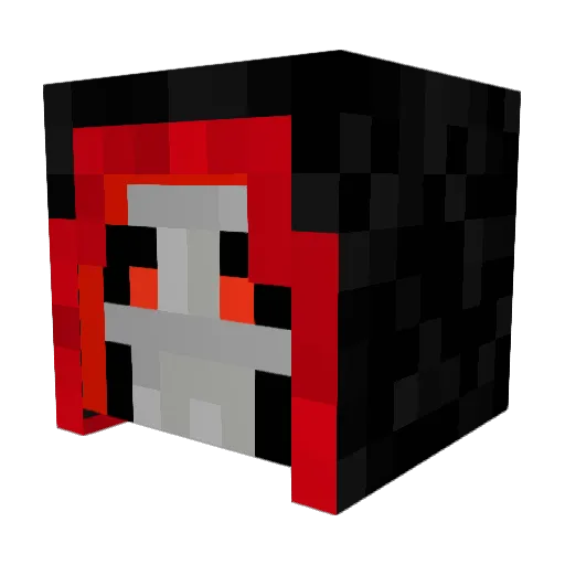 EsotericWolf Minecraft avatar head, 3D render