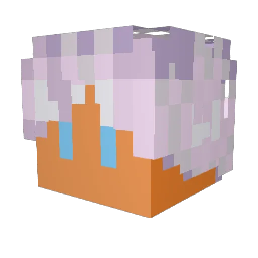 Esotteric Minecraft avatar head, 3D render