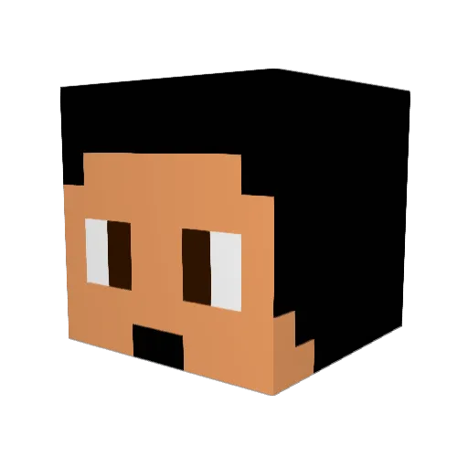 Esouhlim Minecraft avatar head, 3D render