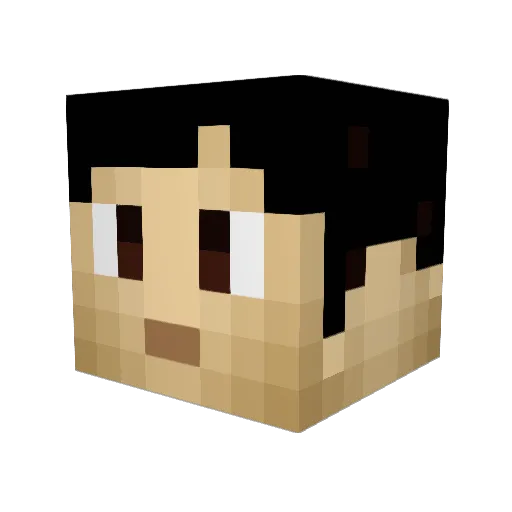 Espadaz123 Minecraft avatar head, 3D render