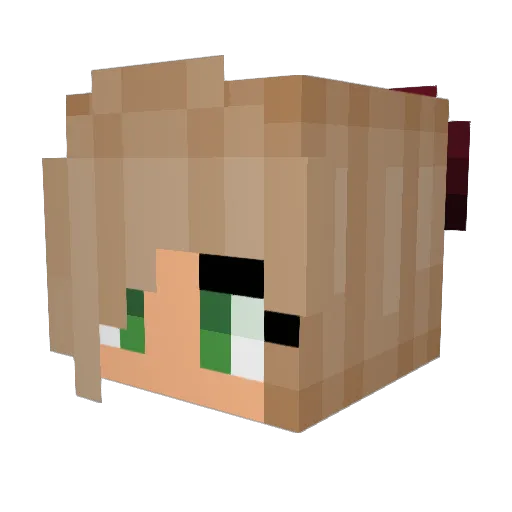 EspeciallySheila Minecraft avatar head, 3D render