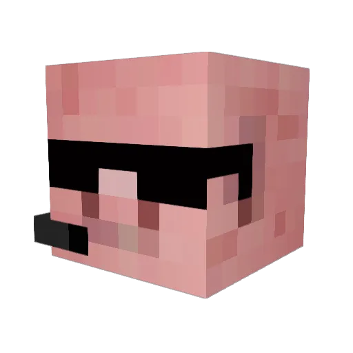 EspenDee Minecraft avatar head, 3D render
