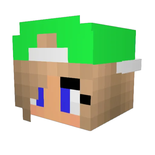 EspenOB Minecraft avatar head, 3D render